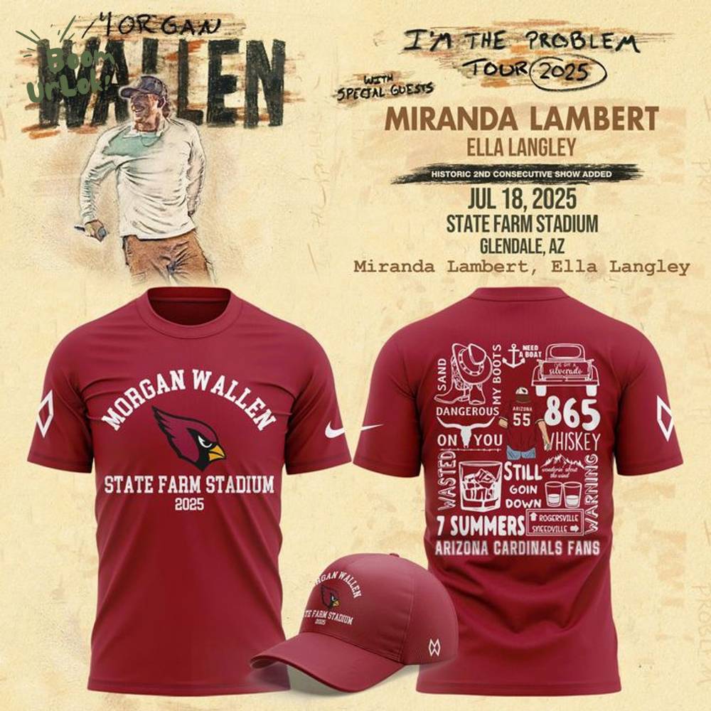 Exclusive Versions Morgan Wallen x Arizona Cardinals Tshirt 2025 Exclusive Versions Morgan Wallen x Arizona Cardinals Tshirt 2025
