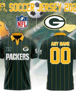 Green Bay Packers NFL 2025 “Football x Football” Soccer Polo- Custom