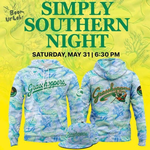 Greensboro Grasshoppers New 2025 Hoodie