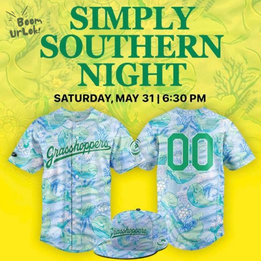 Greensboro Grasshoppers New 2025 Jersey