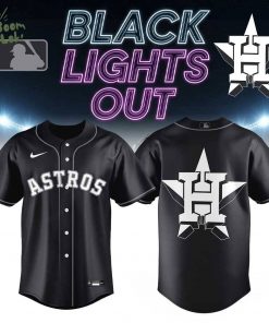 Houston Astros Black Lights Out Limited Edition Jersey