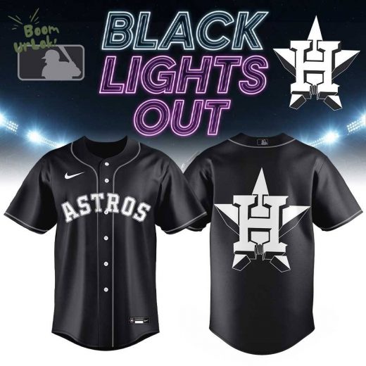 Houston Astros Black Lights Out Limited Edition Jersey