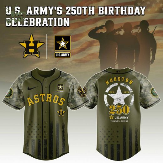 Houston Astros MLB x US ARMY’S 250th Birthday Jersey Editions Limited 2025