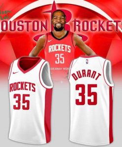 Houston Rockets Jersey – White – kevin durants – Unisex