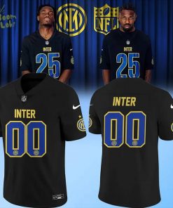 Inter Milan 2025 Soccer x NFL Game Jersey