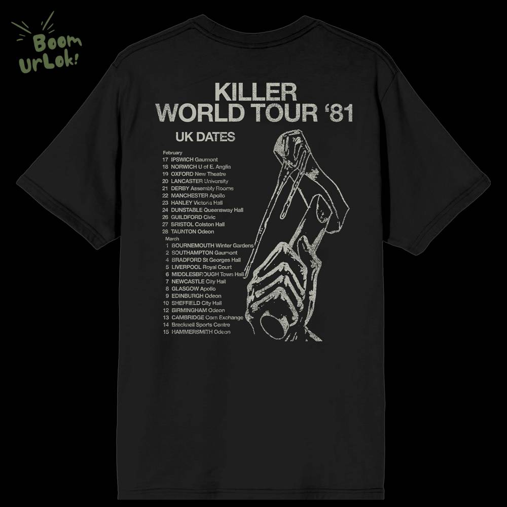 Iron Maiden Killer 1981 Vintage Tour Tee Iron Maiden Killer 1981 Vintage Tour Tee