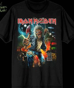 Iron Maiden Run For Your Lives 2025 Tour Black Tee