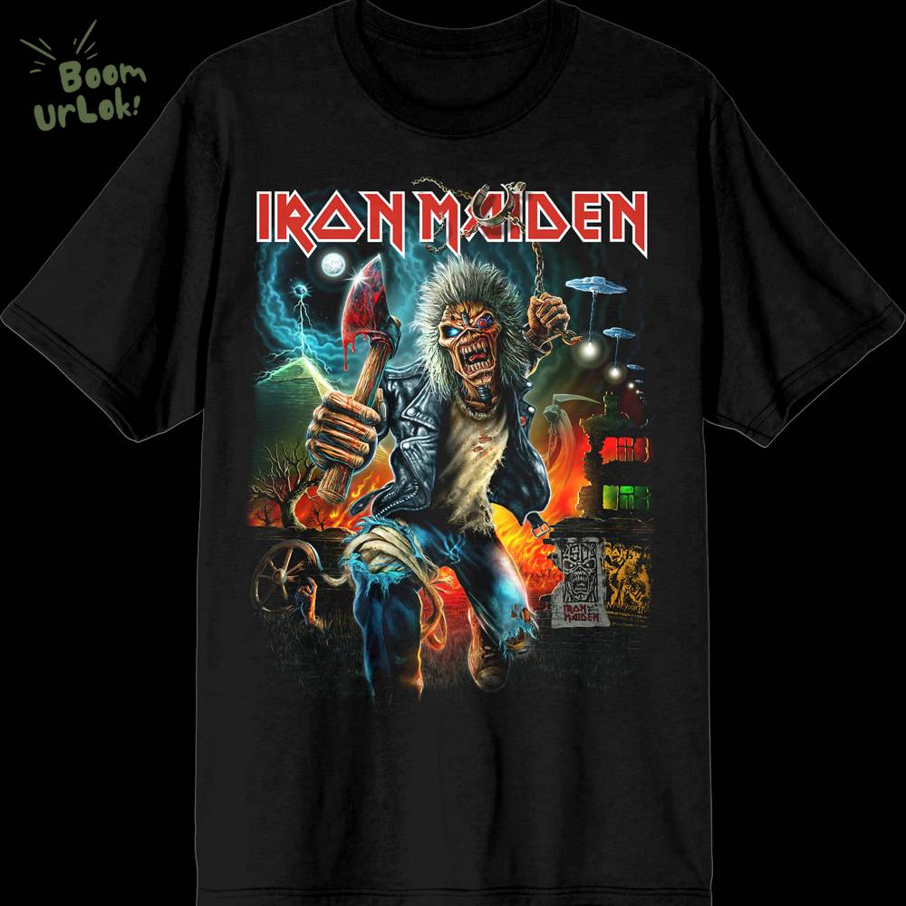 Iron Maiden Run For Your Lives 2025 Tour Black Tee Iron Maiden Run For Your Lives 2025 Tour Black Tee