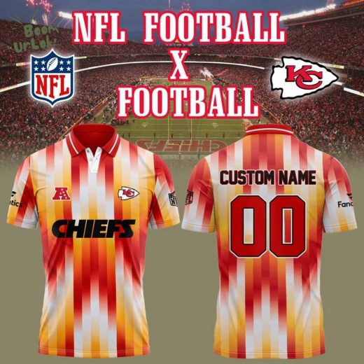 Kansas City Chiefs NFL Football x Football Polo Shirt