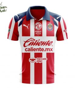LIGA MX Chivas Guadalajara Personalized 2026 Home Design Polo
