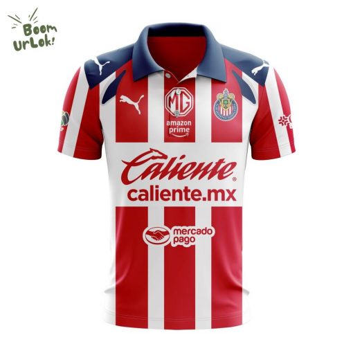 LIGA MX Chivas Guadalajara Personalized 2026 Home Design Polo