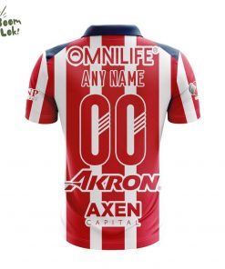 LIGA MX Chivas Guadalajara Personalized 2026 Home Design Polo