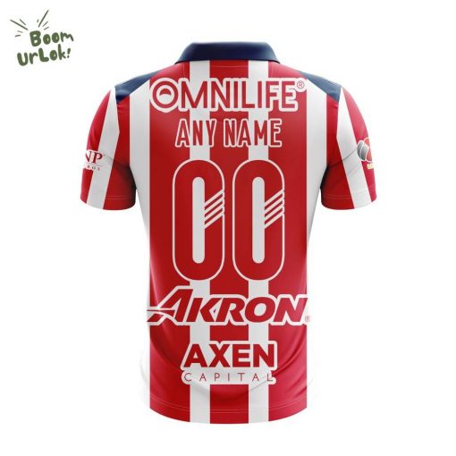 LIGA MX Chivas Guadalajara Personalized 2026 Home Design Polo
