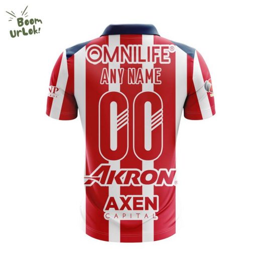 LIGA MX Chivas Guadalajara Personalized 2026 Home Design Polo