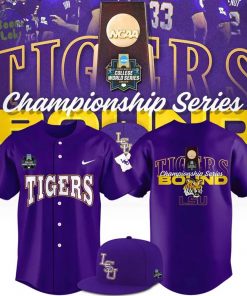 LSU Baseball 2025 Men’s CWS Omaha Jersey