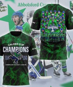 Limited Edition Ab Canucks 2025 CALDER CUP CHAMPIONS Tshirt