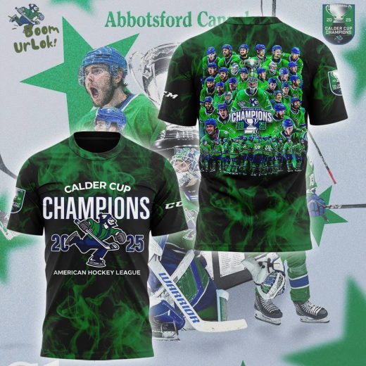 Limited Edition Ab Canucks 2025 CALDER CUP CHAMPIONS Tshirt