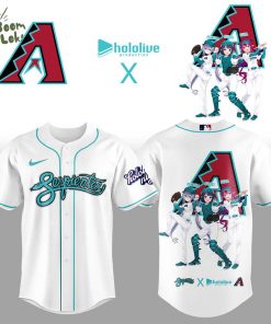 Limited Edition Arizona Diamondbacks Hololive Night Collaboration Jersey