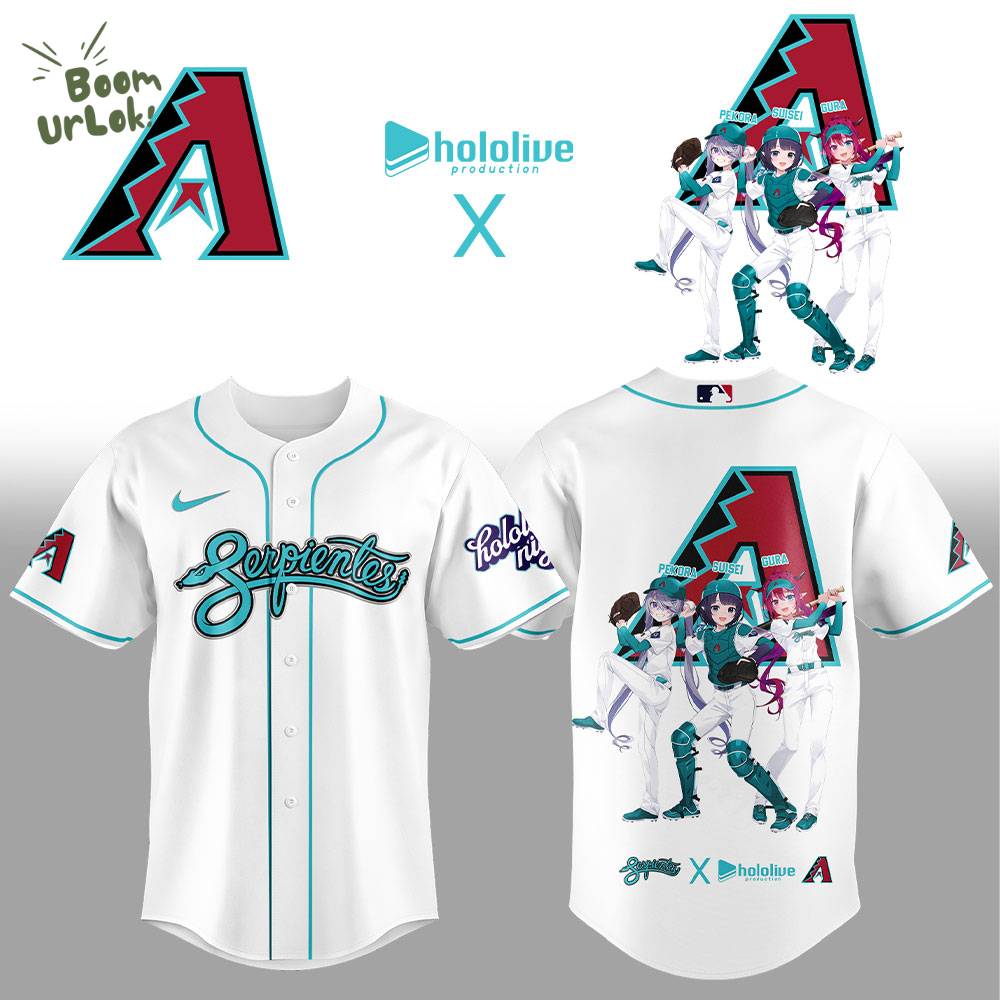 Limited Edition Arizona Diamondbacks Hololive Night Collaboration Jersey Limited Edition Arizona Diamondbacks Hololive Night Collaboration Jersey