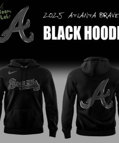 Limited Edition Atlanta Braves Back In Black Hoodie