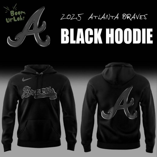 Limited Edition Atlanta Braves Back In Black Hoodie