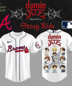 Limited Edition Atlanta Braves x Domin ATE White Combo Jersey