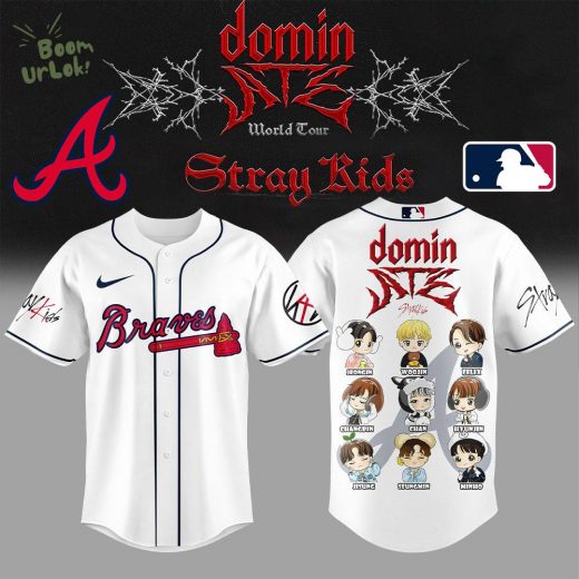 Limited Edition Atlanta Braves x Domin ATE White Combo Jersey