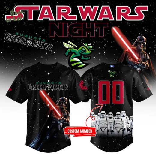 Limited Edition Augusta GreenJackets x Star War 2025 Baseball Jersey