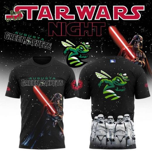 Limited Edition Augusta GreenJackets x Star War 2025 Tshirt