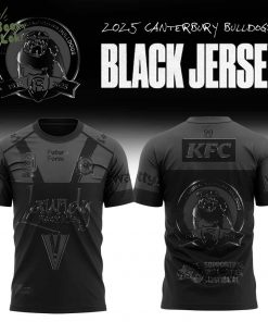 Limited Edition Canterbury Bulldogs Black 2025 Combo Tshirt