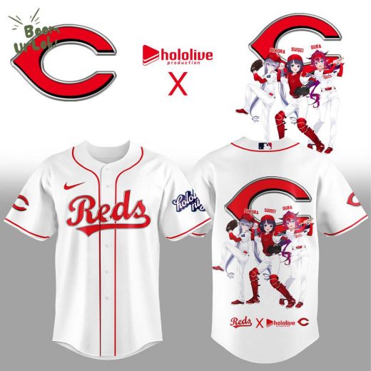 Limited Edition Cincinnati Reds Hololive Night Collaboration Jersey