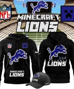 Limited Edition Detroit Lions x Minecraft 2025 Hoodie