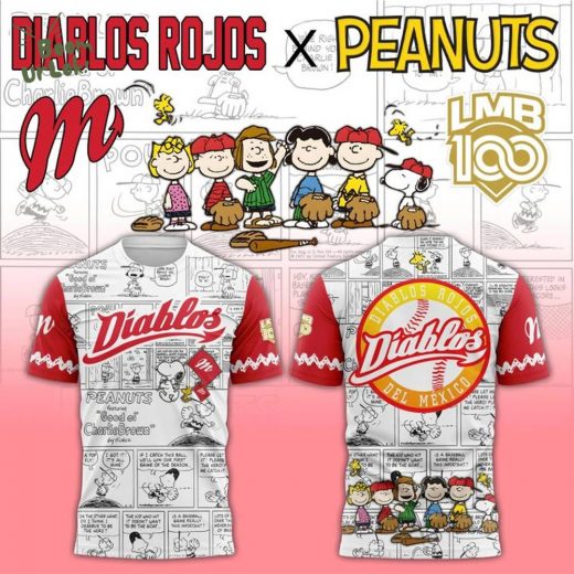 Limited Edition Diablos Rojos del Mexico x Peanuts T-Shirt 2025