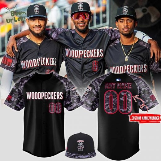 Limited Edition Fayetteville Woodpeckers Black Ops is Black Jersey 2025