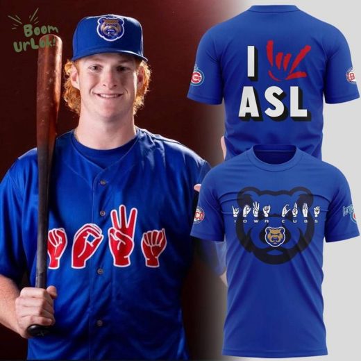 Limited Edition Iowa Cubs x American Sign Language Night 2025 tshirt