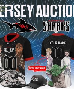 Limited Edition Jacksonville Sharks X Star Wars Night Football Jersey 2025