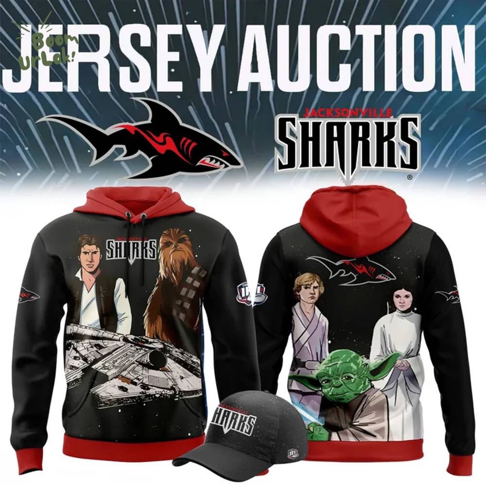 Limited Edition Jacksonville Sharks X Star Wars Night Hoodie 2025 Limited Edition Jacksonville Sharks X Star Wars Night Hoodie 2025
