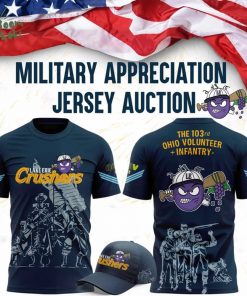 Limited Edition Lake Erie Crushers x Mititary T-Shirt 2025