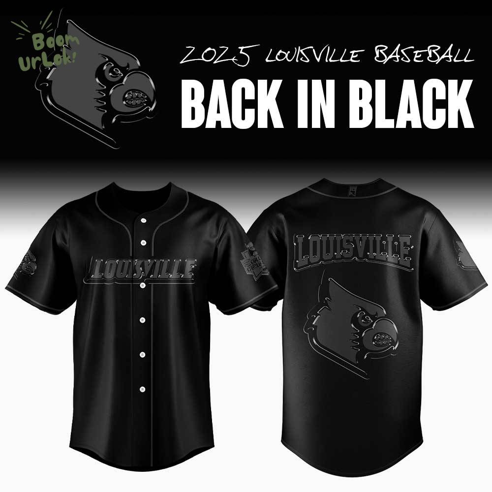 Limited Edition Louisville Baseball Back In Black Jersey Limited Edition Louisville Baseball Back In Black Jersey