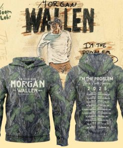 Limited Edition Morgan Wallen x Houston Texans Tour 2025 Camo Hoodie