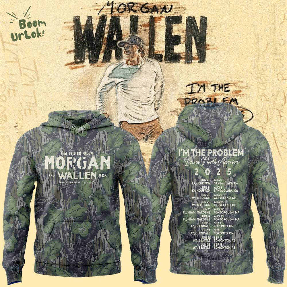 Limited Edition Morgan Wallen x Houston Texans Tour 2025 Camo Hoodie Limited Edition Morgan Wallen x Houston Texans Tour 2025 Camo Hoodie