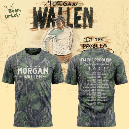 Limited Edition Morgan Wallen x Houston Texans Tour 2025 Camo Tshirt