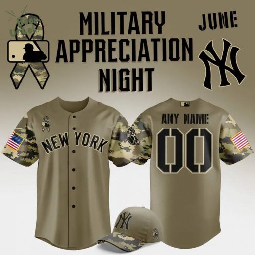 Limited Edition New York Yankees Military Appreciation Night 2025 Baseball Jersey