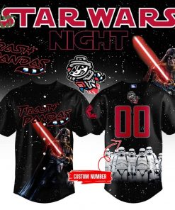 Limited Edition Rocket City Trash Pandas x Star War 2025 Baseball Jersey