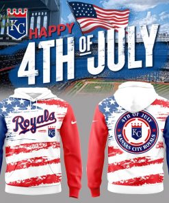 Limited Edition Royals Baseball 4th of July Hoodie