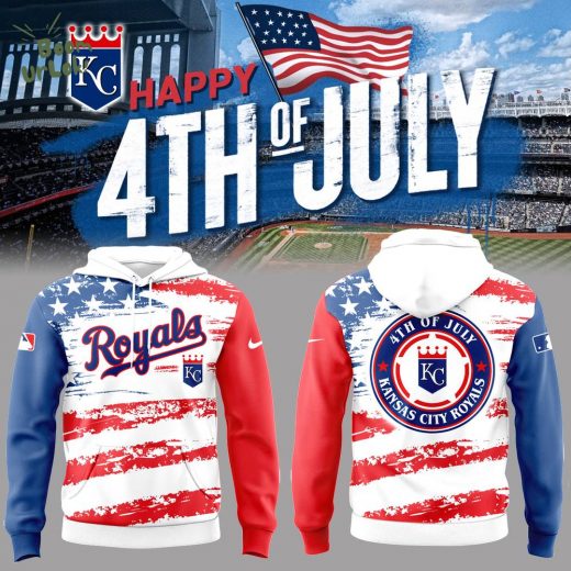 Limited Edition Royals Baseball 4th of July Hoodie