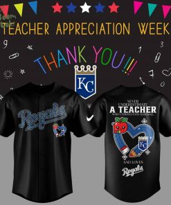 Limited Edition Royals Baseball Teacher Appreciation Game Black Jersey