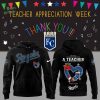 Limited Edition Royals Baseball Teacher Appreciation Game White Hoodie