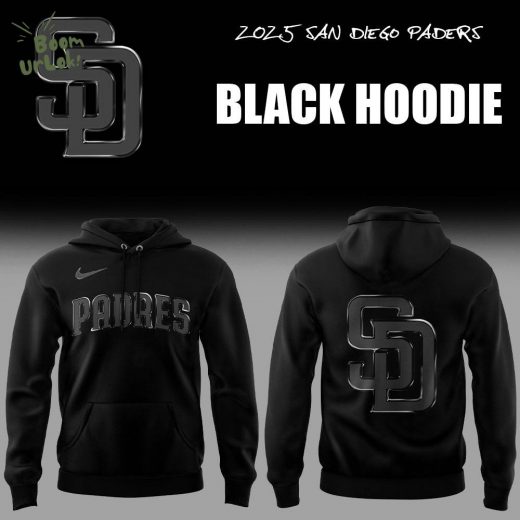 Limited Edition San Diego Padres Back In Black Hoodie