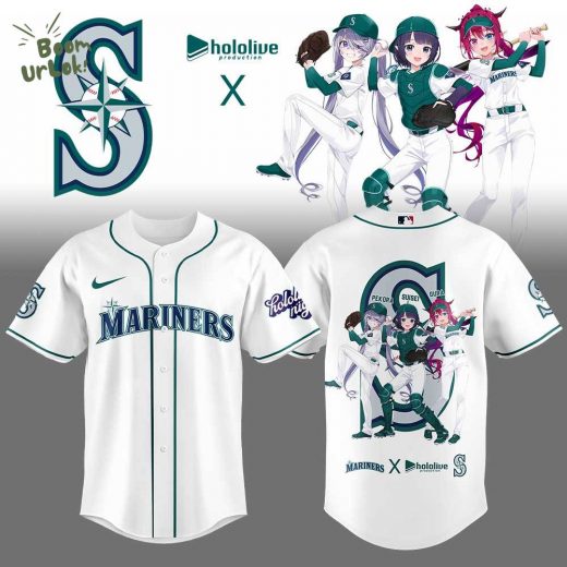 Limited Edition Seattle Mariners Hololive Night Collaboration Jersey